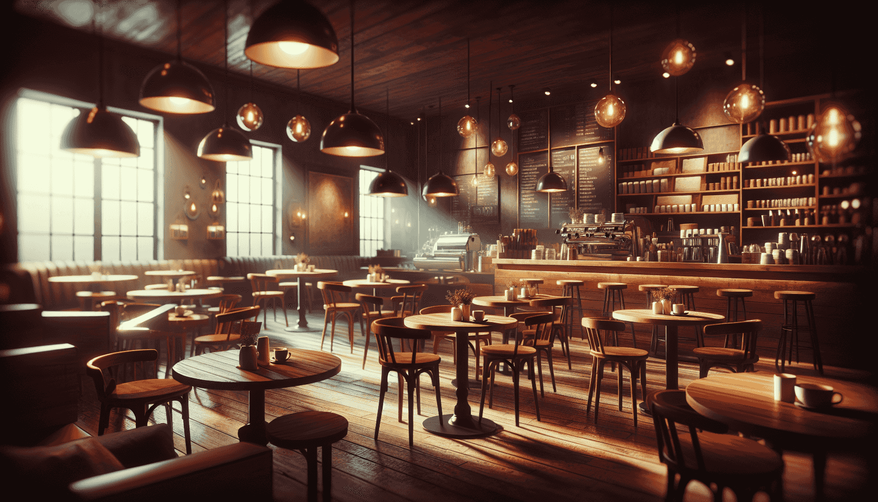 Gezellig café-interieur